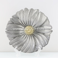ATO Dinnerware Grey flower shape decorative glass plate